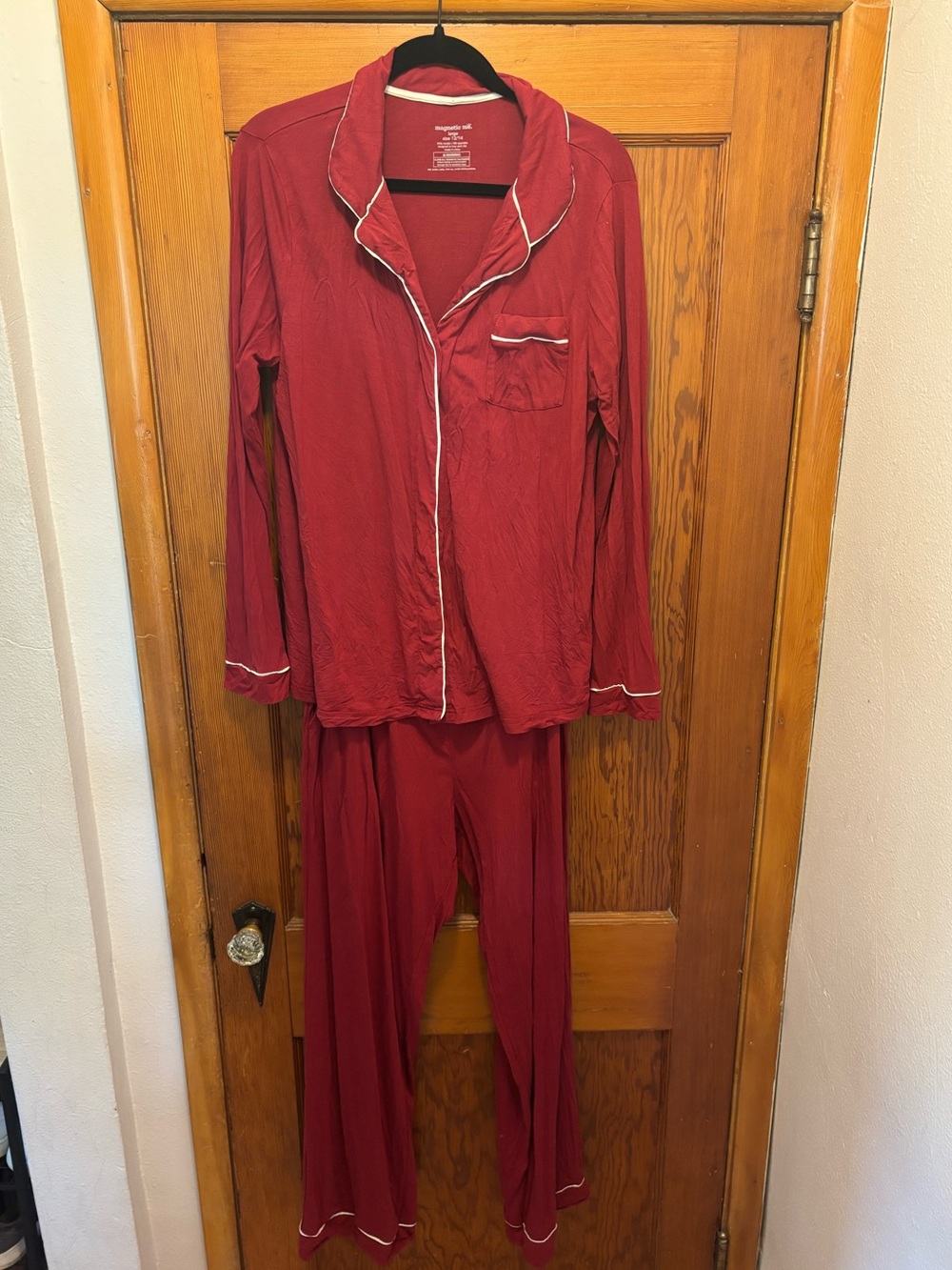 Red Magnetic Me Women’s Pajama Set - Picture 2 of 4
